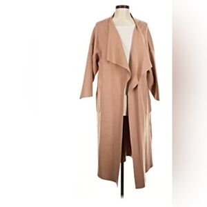 Rust Brown Drape Cardigan